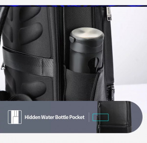 Кожаный рюкзак для ноутбука 15,6 Bopai 61-70111 боковой карман для бутылки