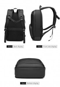 Рюкзак для ноутбука 15,6 Ozuko 9474 черный фото в разных плоскостях