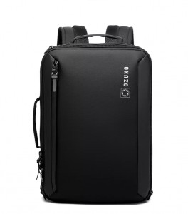 Рюкзак-сумка для ноутбука 15,6 Ozuko 9490 черный спереди