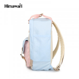 Рюкзак Himawari HM188L-38 светло-голубой с розовым фото сбоку