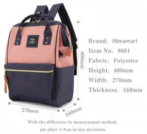Рюкзак Himawari 9001 синий с розовым характеристики