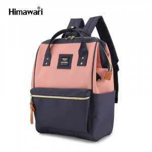 Рюкзак Himawari 9001 синий с розовым фото вполоборота