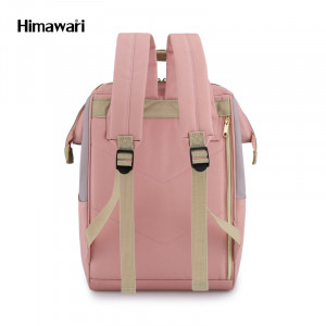 Рюкзак Himawari 9001 розово-серый фото сзади