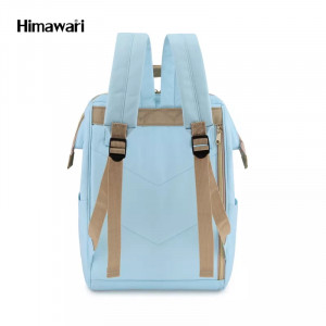 Рюкзак Himawari 9001 голубой фото сзади
