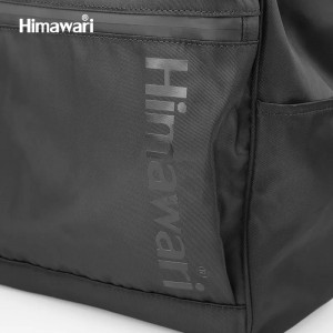 Рюкзак Himawari FSO-001 черный логотип крупным планом