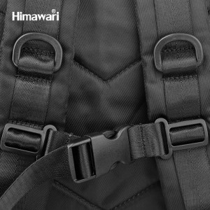 Рюкзак Himawari FSO-001 черный фото спинки рюкзака