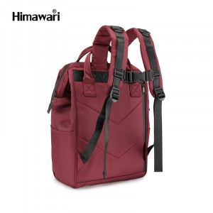 Рюкзак Himawari FSO-001 бордовый фото сзади