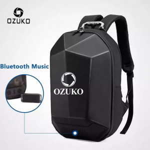 Модный рюкзак для подростков OZUKO 9205 черный акустика для музыки