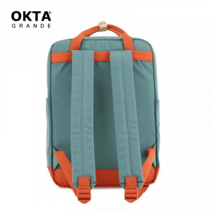 Рюкзак Himawari OKTA 1085-01 зеленый с оранжевым