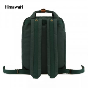 Рюкзак Himawari HM188L-56 темно-зеленый с желтым фото сзади