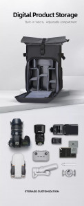 Мужской рюкзак для фотокамеры Mark Ryden фото основного отделения