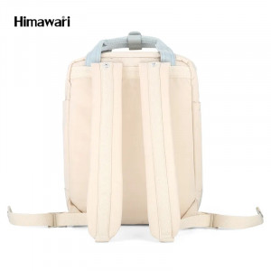 Рюкзак Himawari 200 голубой с бежевым фото сзади