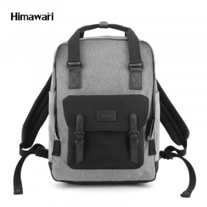 Рюкзак Himawari 1010XL-06 серый с черным фото спереди
