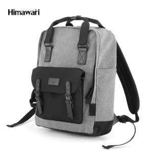 Рюкзак Himawari 1010XL-06 серый с черным фото вполоборота