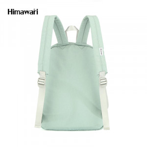 Школьный рюкзак Himawari 0422 светло-зеленый мятный фото сзади