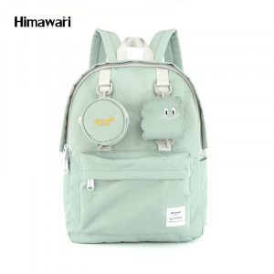 Школьный рюкзак Himawari 0422 светло-зеленый мятный фото спереди