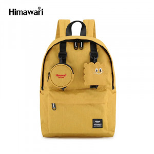 Школьный рюкзак Himawari 0422 желтый фото спереди