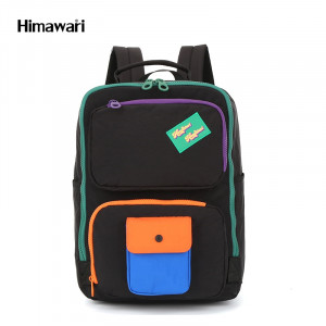 Школьный рюкзак Himawari 8029-2 черный фото спереди