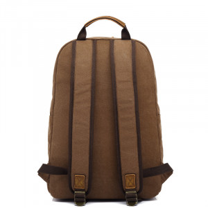 Холщовый рюкзак Augur 8196 коричневый фото сзади