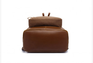 Холщовый рюкзак Augur 8196 коричневый фото дна 
