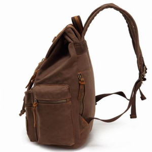 Холщовый рюкзак Augur 1039L коричневый фото сбоку