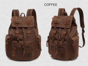 Холщовый рюкзак Augur 1039L коричневый в разных плоскостях