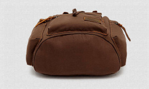 Холщовый рюкзак Augur 1039L коричневый фото дна рюкзака