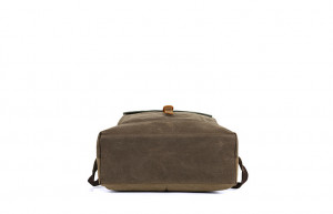 Холщовый мужской рюкзак J.M.D. 5191-1 болотный с хаки фото дна