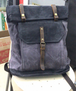 Холщовый рюкзак J.M.D. 5191-1 черный с серым