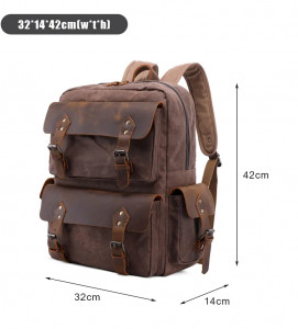 Холщовый рюкзак J.M.D. T0018 фото с размерами