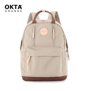 Рюкзак OKTA 1087-09 бежевый с коричневым фото спереди