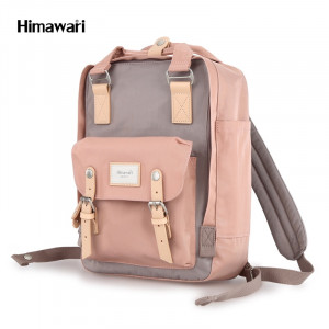 Рюкзак Himawari 188L-32 розово-серый фото вполоборота
