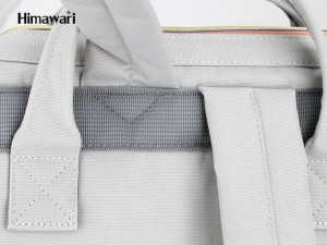 Рюкзак Himawari 123 светло-серый фото лямок, швов