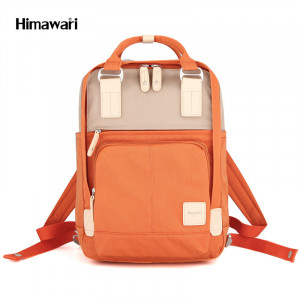 Рюкзак Himawari 187-07 оранжевый с бежевым фото спереди