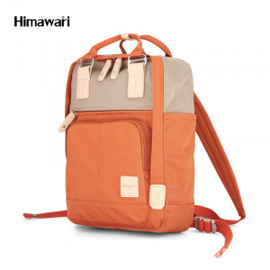Рюкзак Himawari 187-07 оранжевый с бежевым фото вполоборота