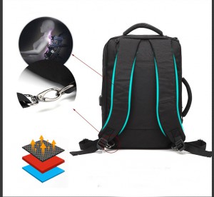 Рюкзак-сумка OZUKO для  ноутбука 15,6` черный (8904)