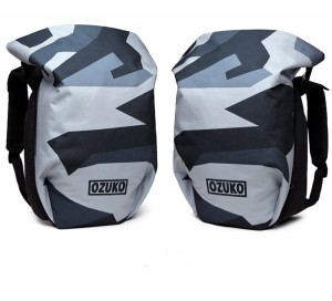 Рюкзак универсальный дизайнерский OZUKO серый камуфляж (8986S)
