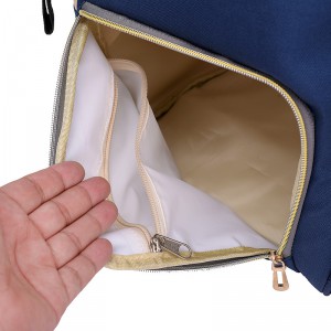 Рюкзак-сумка для мамы с USB портом DIXIYIZU красно-белый (DX005)