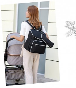Рюкзак для мамы с USB GEO DX004 черный