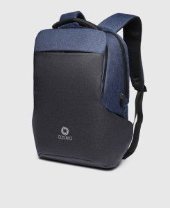 Рюкзак городской USB для ноутбука 15,6" OZUKO синий (9037)