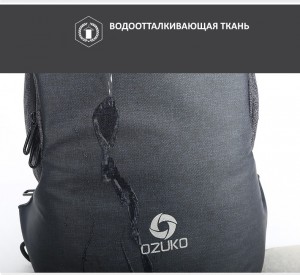 Рюкзак-трансформер USB одно-двухлямочный OZUKO камуфляж (9067)