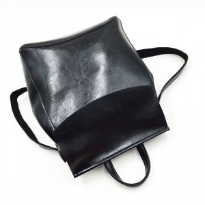 Рюкзак женский кожаный J.M.D. 10637-1 черный вид сверху