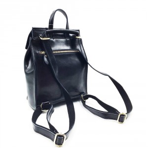 Рюкзак женский кожаный J.M.D. 10637-1 черный спинка рюкзака
