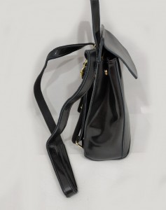 Рюкзак женский кожаный J.M.D. 10637-1 черный вид сбоку
