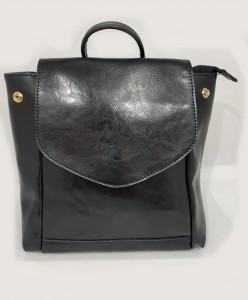 Рюкзак женский кожаный J.M.D. 10719 черный с расстегнутыми клепками