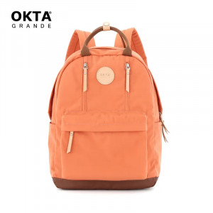 Рюкзак OKTA 1087-03 оранжевый с коричневым фото спереди