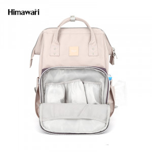 Рюкзак для мам Himawari 1213-05 темно-оливковый с черным