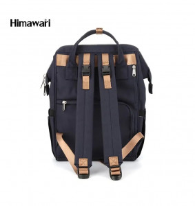 Рюкзак для мам Himawari 1213-02 синий фото сзади