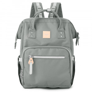 Рюкзак для мам Himawari 1213-08 серо-зеленый фото спереди