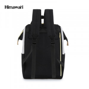 Рюкзак Himawari 9001-11 черный со светло-серым фото сзади